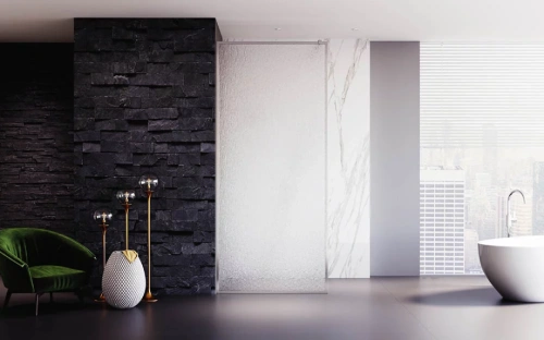 Душевая перегородка Veconi Korato KR-81R, 1000x2000, хром, стекло дождь от магазина Vanna-Vanna.ru!