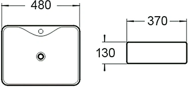 Раковина SantiLine SL-1011MB накладная, черный матовый от магазина Vanna-Vanna.ru!