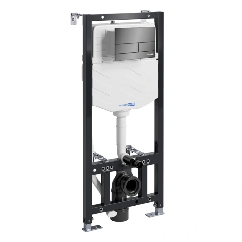 Инсталляция WasserKraft Aller 10TLT.010.ME.PB04 для подвесного унитаза, с кнопкой от магазина Vanna-Vanna.ru!