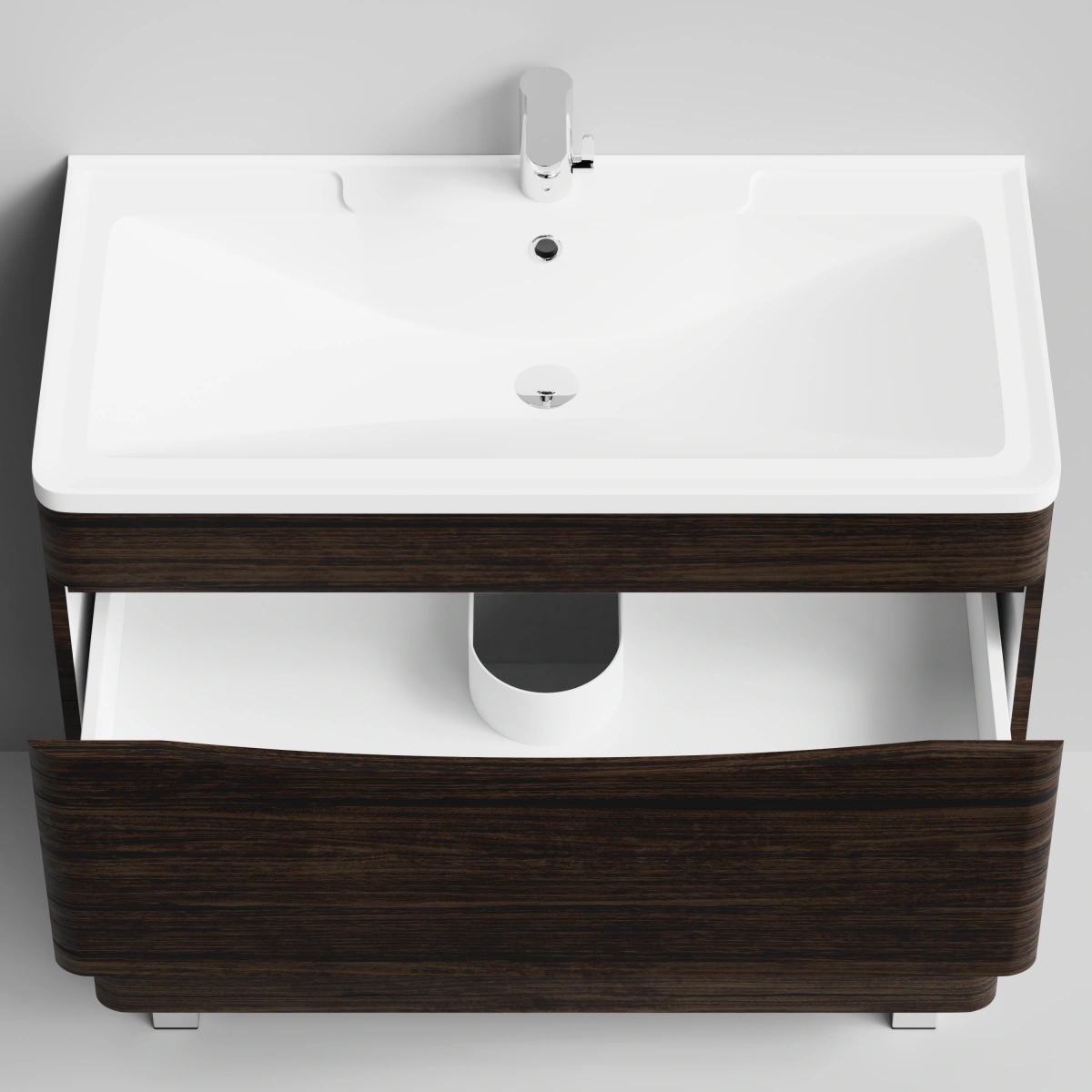 Тумба с раковиной Vod-ok Адель 90 напольная, Палисандр от магазина Vanna-Vanna.ru!