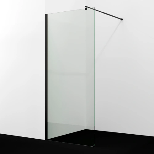 Душевая перегородка Wasserkraft Rur 30W40MB прозрачное стекло, профиль черный от магазина Vanna-Vanna.ru!