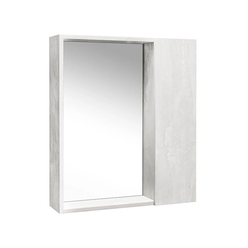 Зеркало со шкафчиком Viant Берлин 60 L/R универсальное, цемент от магазина Vanna-Vanna.ru!