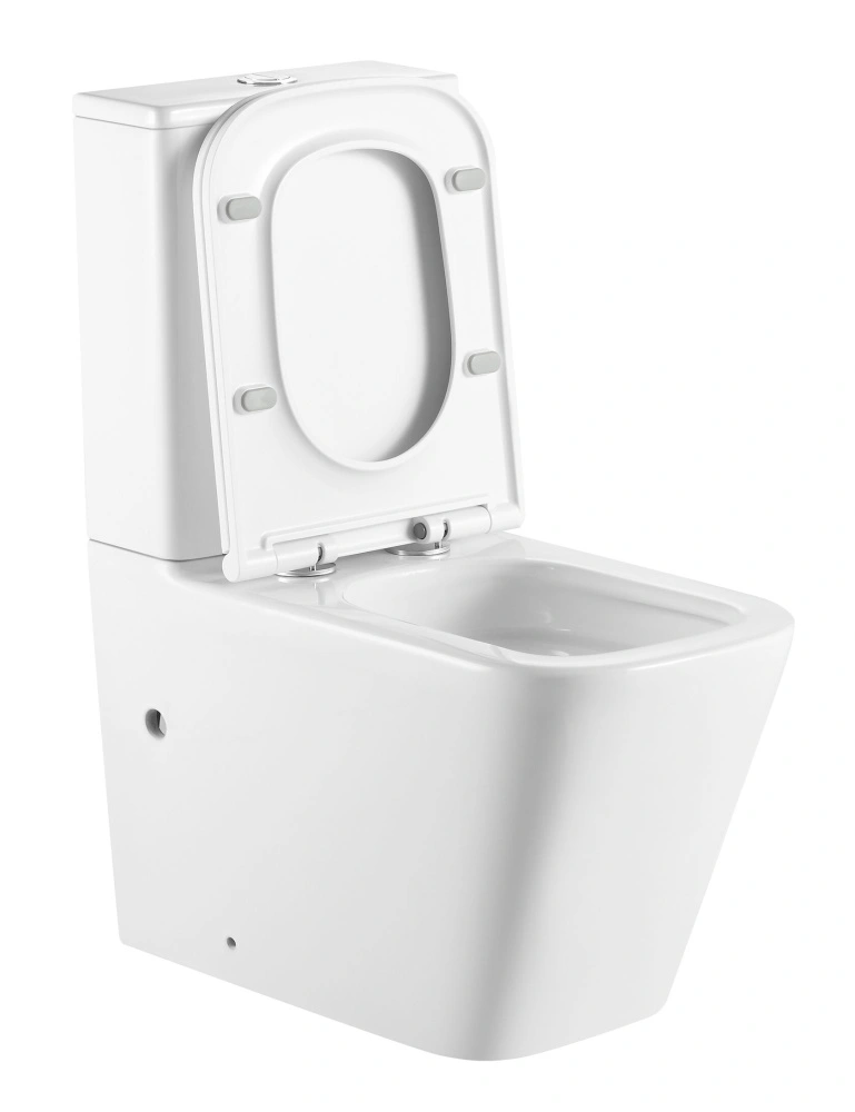 Унитаз SantiLine SL-5028 напольный, безободковый, торнадо, белый от магазина Vanna-Vanna.ru!