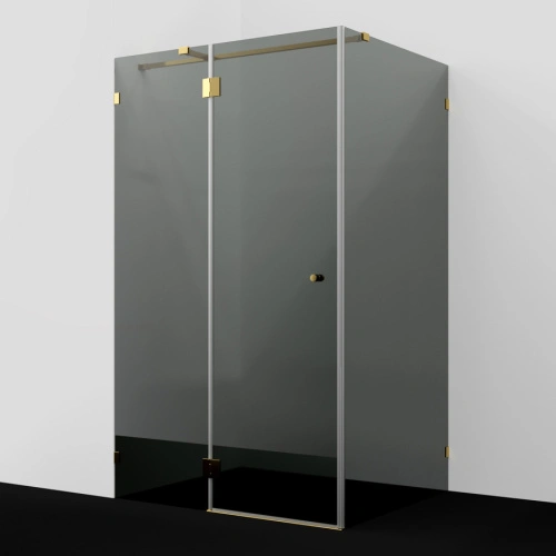 Душевой уголок WasserKRAFT Ems 76H10-TG тонированное стекло от магазина Vanna-Vanna.ru!