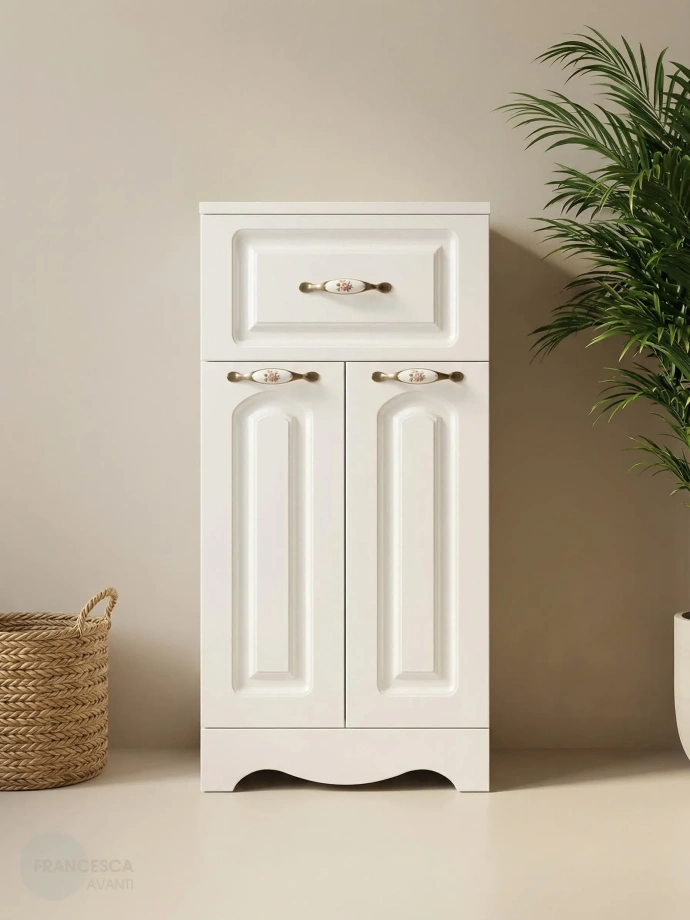 Тумба-комод Francesca Империя 40 белая от магазина Vanna-Vanna.ru!