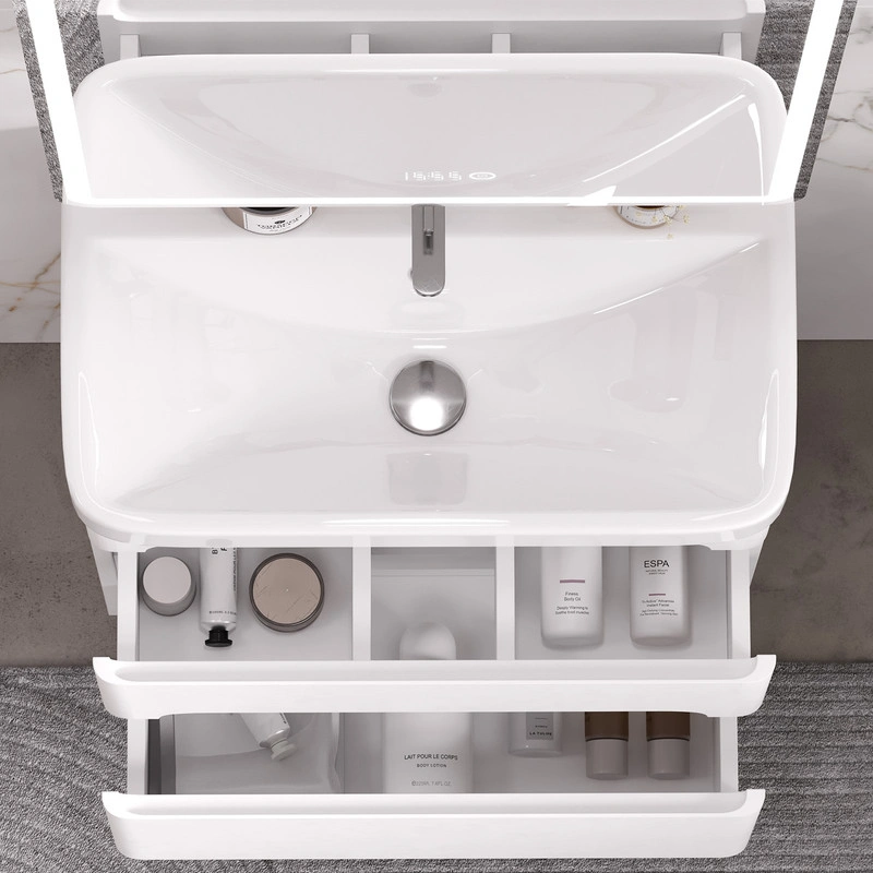 Тумба EQUIL Eltoro с раковиной Nice 60 подвесная, 2 ящика, черный софт