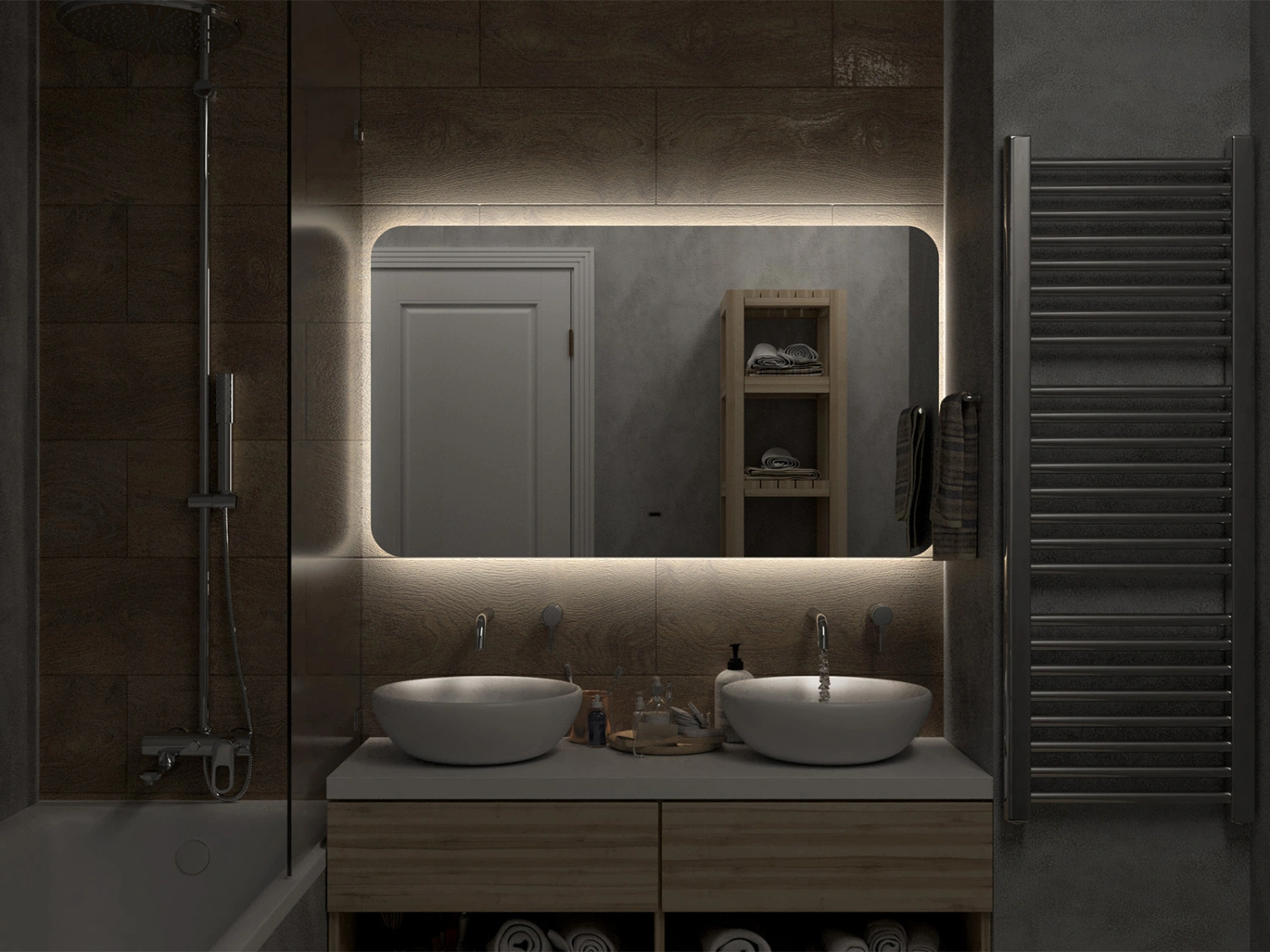 Зеркало Misty Адхил 1200x700 от магазина Vanna-Vanna.ru!