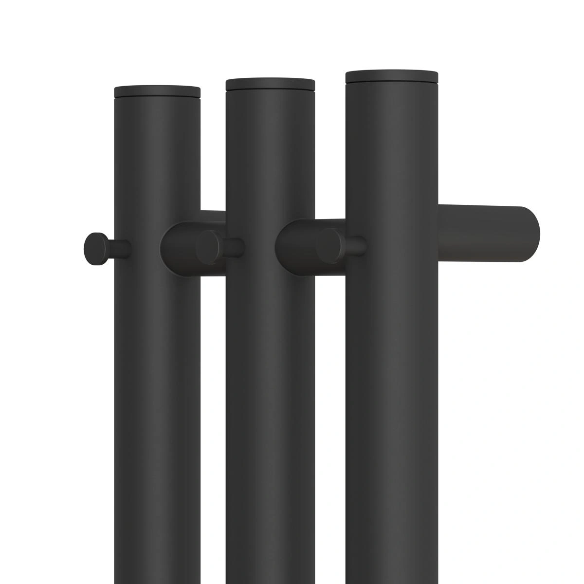 Полотенцесушитель электрический APEXTERMO Luna LN10112BM 1100x120 с крючками, черный матовый от магазина Vanna-Vanna.ru!