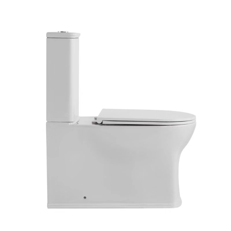 Унитаз SantiLine SL-5042T напольный, безободковый, моноблок, белый от магазина Vanna-Vanna.ru!