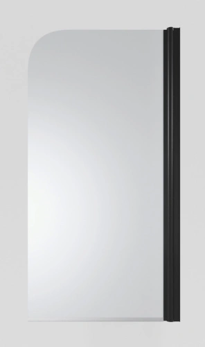 Стеклянная шторка Timo TCM-80/03F-6 профиль черный 80 см от магазина Vanna-Vanna.ru!