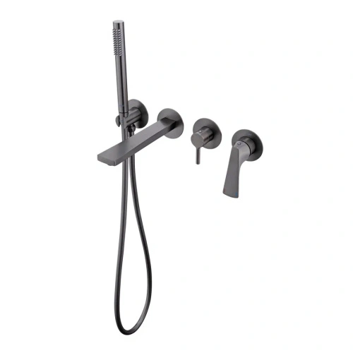 Смеситель для ванны встраиваемый Raglo R07.32.09, графит от магазина Vanna-Vanna.ru!