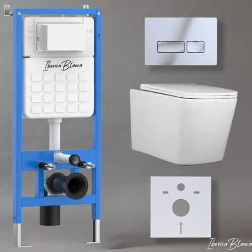 Комплект 3в1 IBERICA BLANCA инсталляция SILENCIO, унитаз TOLEDO ALTO белый, кнопка смыва ESTI-R хром глянцевый (IB001.TLA.234.213) от магазина Vanna-Vanna.ru!