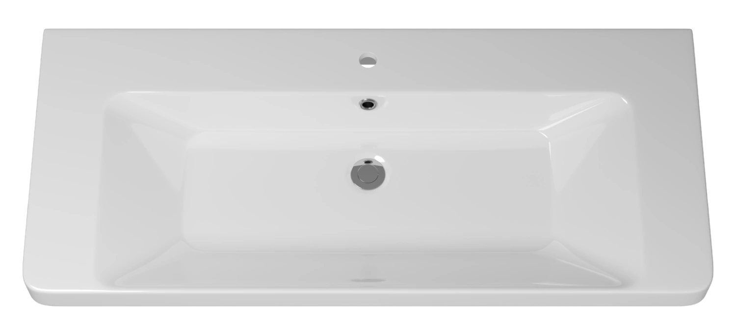 Тумба с раковиной Brevita Victory 105 подвесная, серый шелк от магазина Vanna-Vanna.ru!