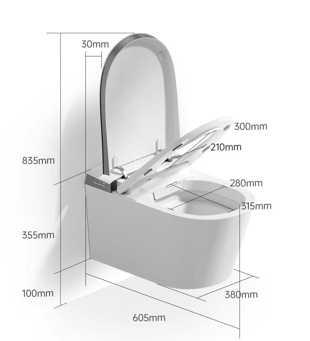 Унитаз SantiLine SL-5061 электронный с биде, подвесной, белый от магазина Vanna-Vanna.ru!