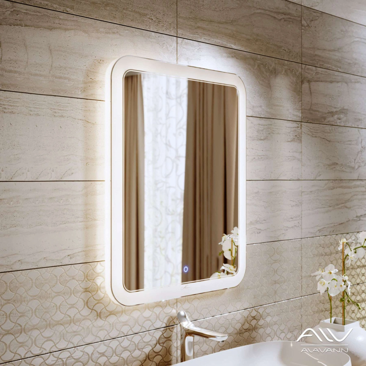 Зеркало Alavann Vanda Lux 70 свет, сенсор от магазина Vanna-Vanna.ru!