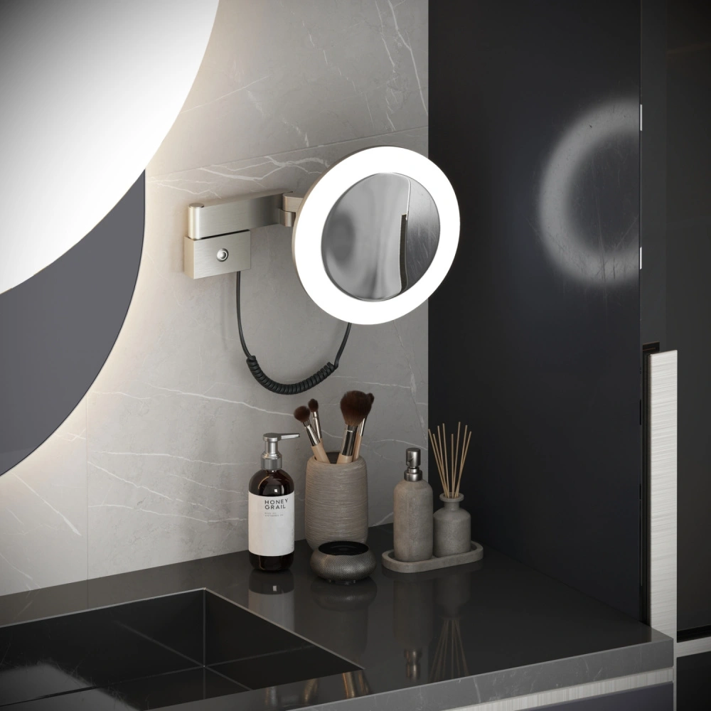 Зеркало с подсветкой Timo Petruma 15276/13 никель от магазина Vanna-Vanna.ru!