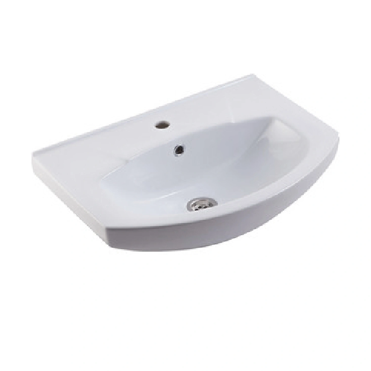 Тумба напольная Runo Монро 55 с раковиной Элеганс 55, белый