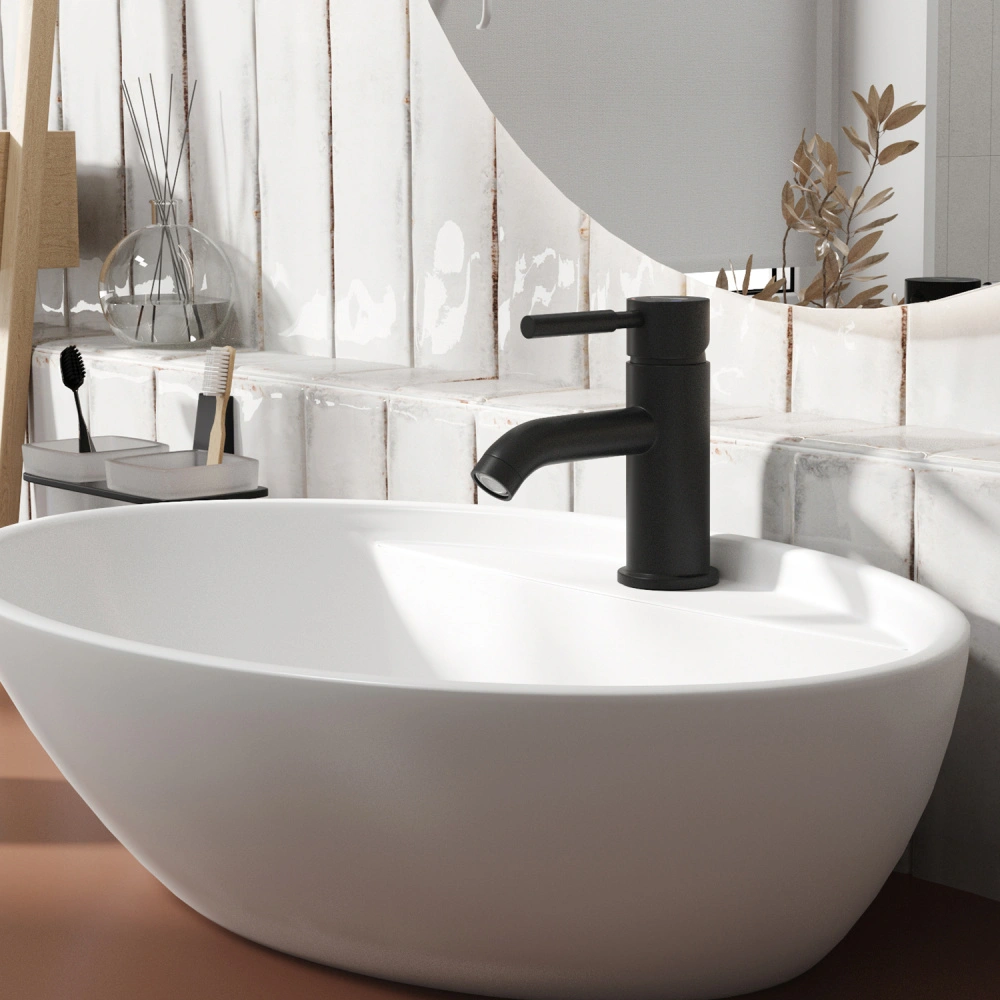 Смеситель для раковины WasserKRAFT Gollach 3305 черный Soft-touch от магазина Vanna-Vanna.ru!
