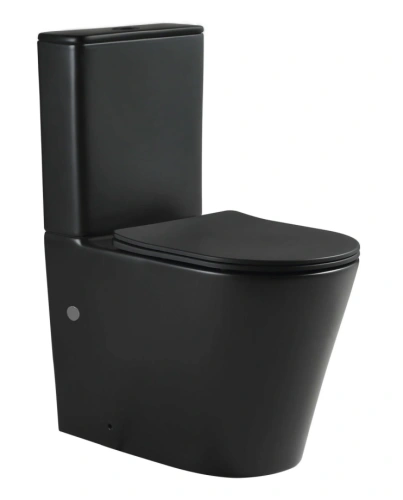 Унитаз SantiLine SL-5026MB напольный, безободковый, торнадо, черный матовый от магазина Vanna-Vanna.ru!