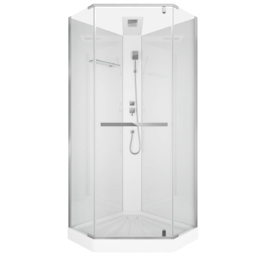 Душевая кабина Ceruttispa CHIKA901T без крыши (90x90x215-225) от магазина Vanna-Vanna.ru!