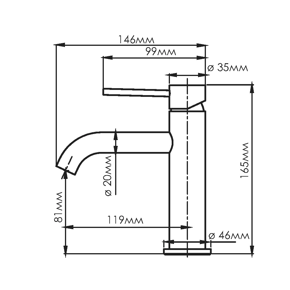 Смеситель для раковины WasserKraft Нирс 3003BL черный матовый от магазина Vanna-Vanna.ru!