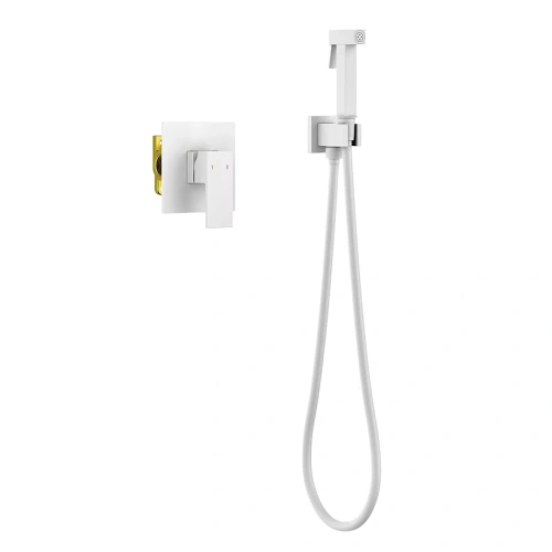 Смеситель с гигиеническим душем Timo Selene 2089/16SM белый матовый от магазина Vanna-Vanna.ru!