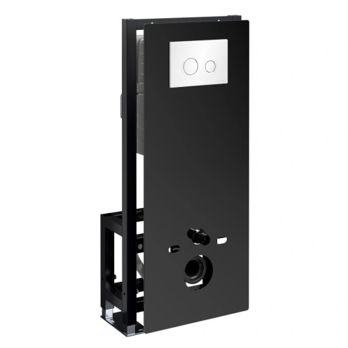 Инсталляция WasserKraft Glan 66TLT.010.ME.BL.WH01 для подвесного унитаза, с кнопкой от магазина Vanna-Vanna.ru!