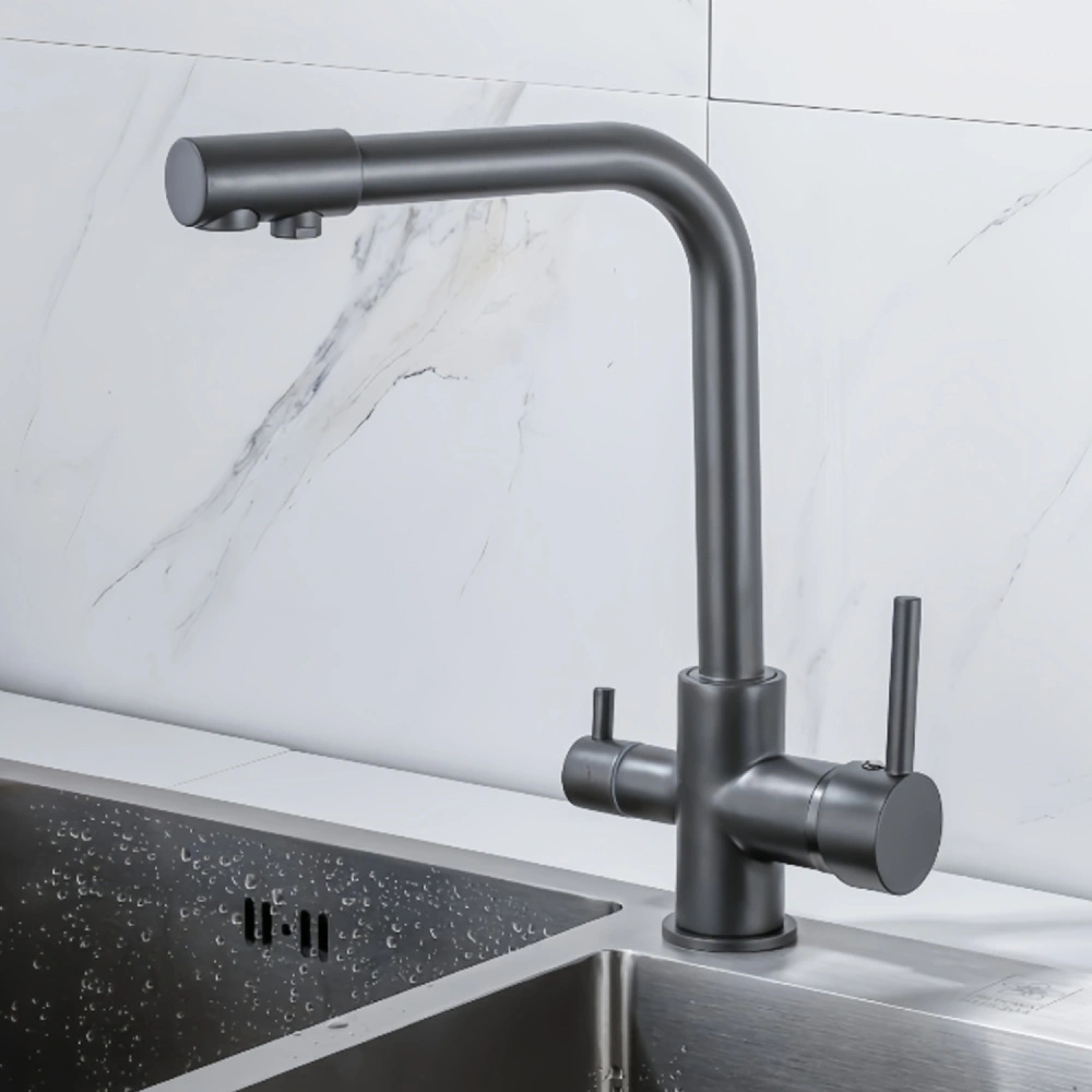 Cмеситель для кухни BochMann LAURA GR с краном под фильтр, серый от магазина Vanna-Vanna.ru!
