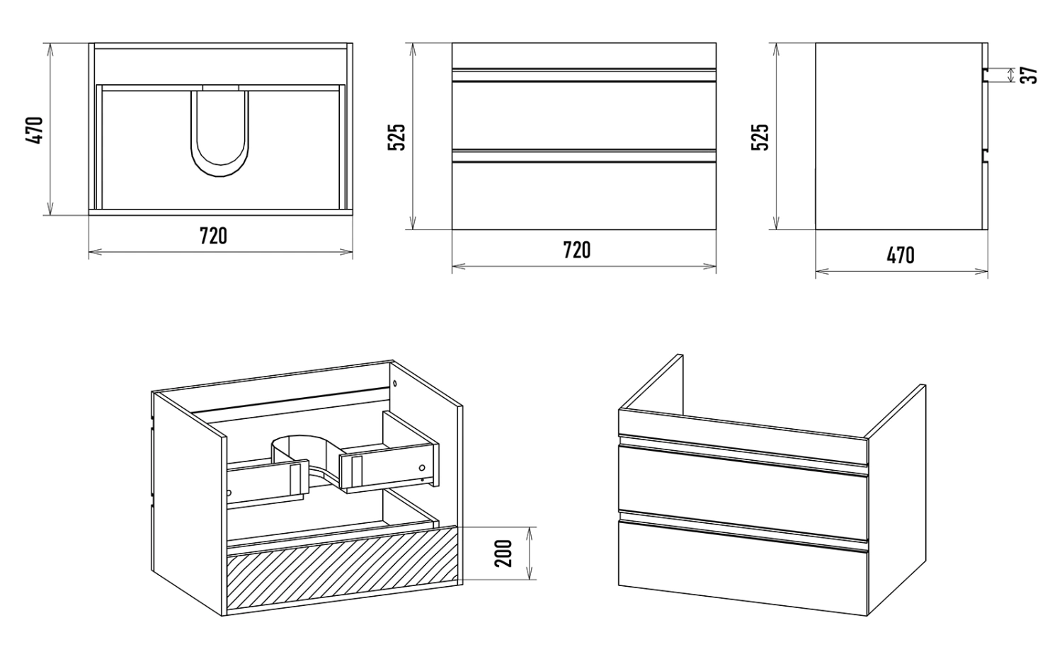 Тумба с раковиной Misty Ингрид 75 подвесная, белый от магазина Vanna-Vanna.ru!