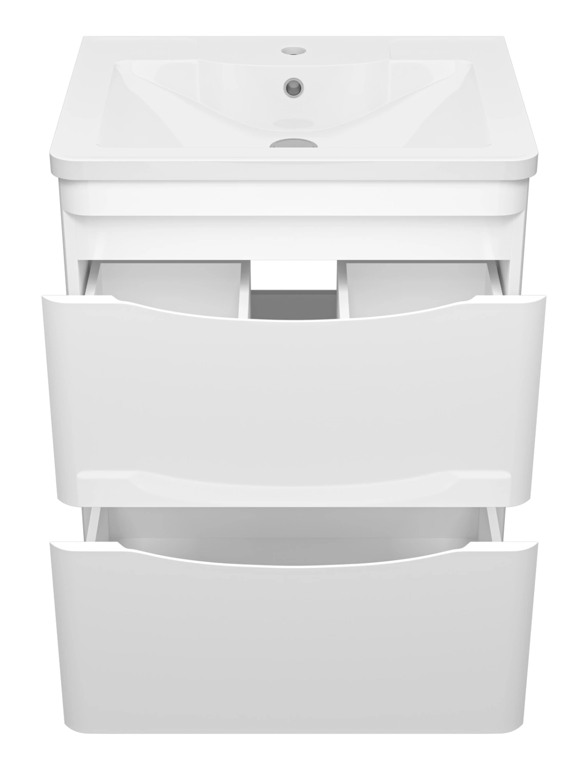 Тумба с раковиной Misty Атлантик 60 подвесная, белый от магазина Vanna-Vanna.ru!