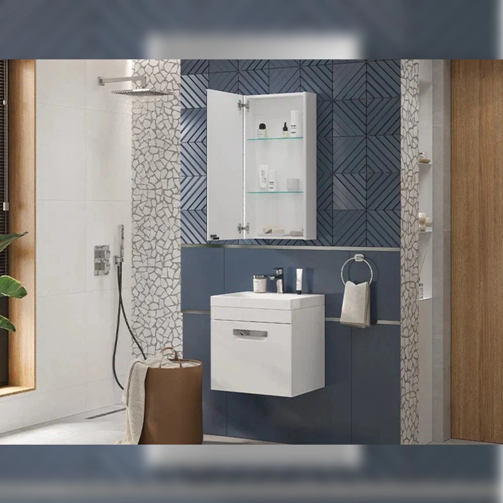 Зеркало-шкаф Velvex Klaufs 40 см, белый