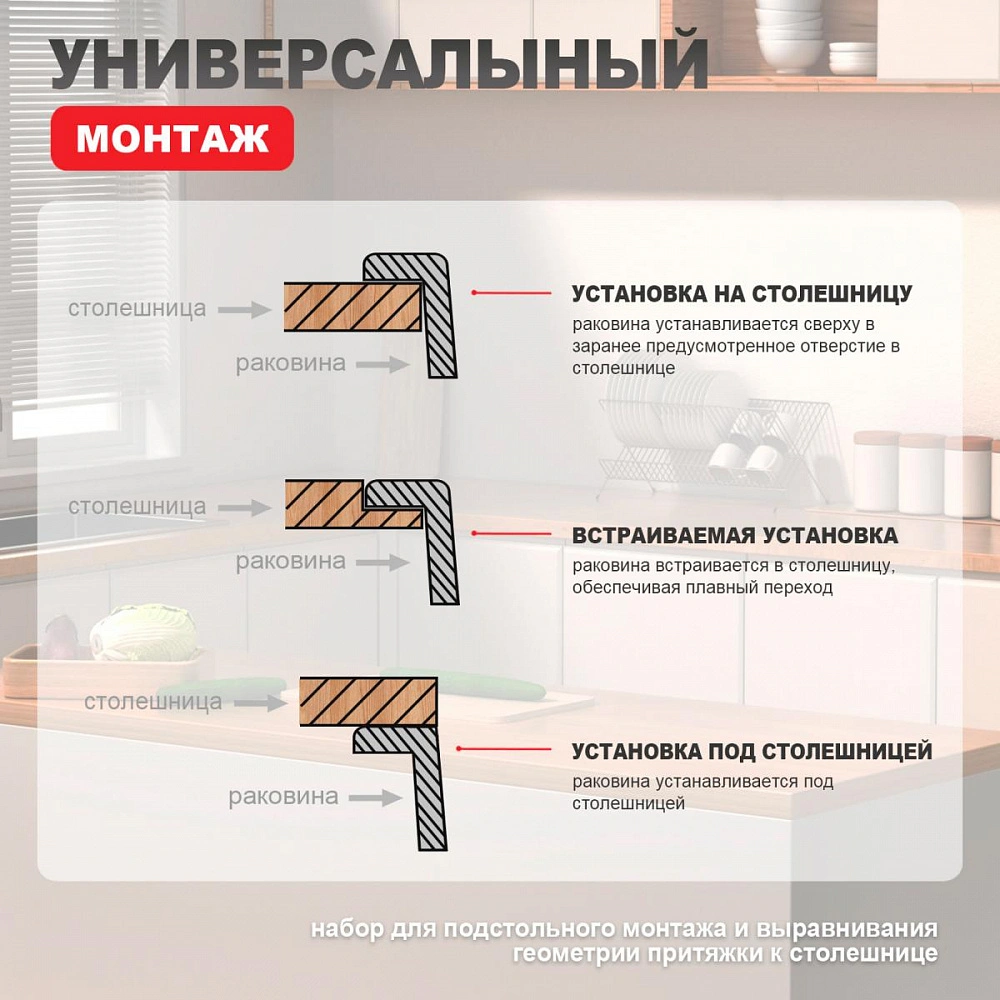Кухонная мойка Raglo R702.7246.03, комплект, золотой сатин