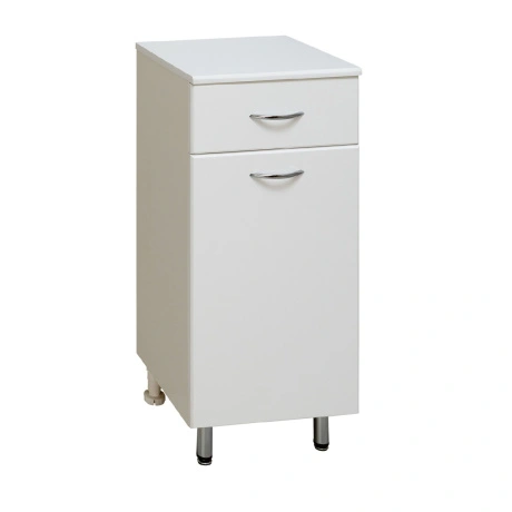 Тумба-комод Runo 30 с корзиной для белья, белый от магазина Vanna-Vanna.ru!