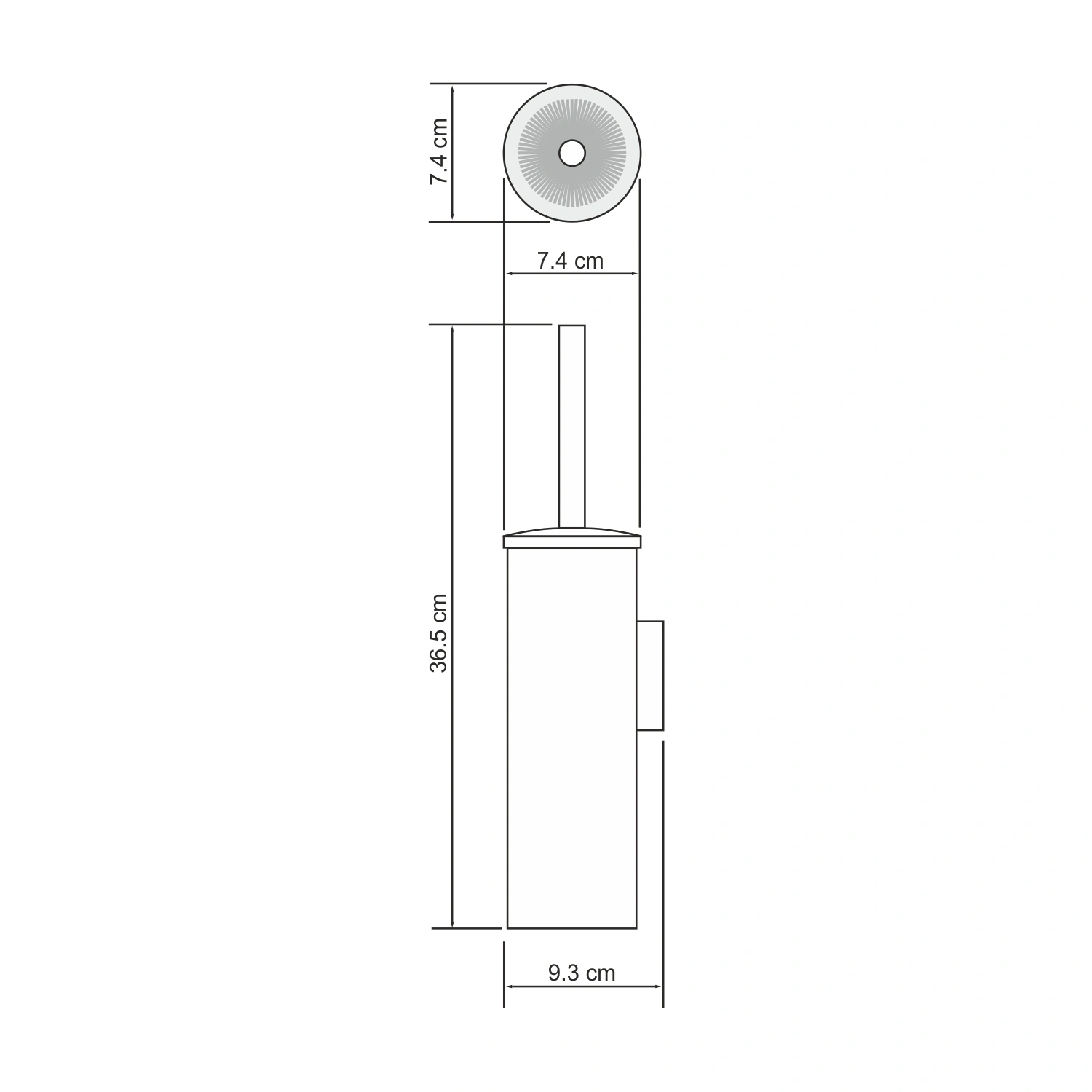 Ершик для унитаза WasserKRAFT K-1087WHITE от магазина Vanna-Vanna.ru!