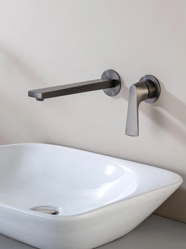 Смеситель для раковины встраиваемый Raglo R07.11.09, графит от магазина Vanna-Vanna.ru!