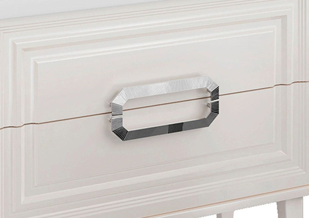 Тумба ASB Woodline Летиция 80 с раковиной Фостер 80, напольная, белый, ручки хром