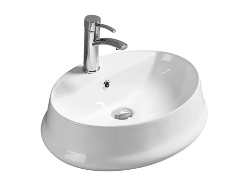 Раковина SantiLine SL-1071 накладная, белая от магазина Vanna-Vanna.ru!