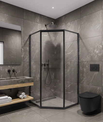 Душевой угол Timo TTSS-100/03C-8L, 1000*1000*2000, профиль черный, стекло прозрачное 8 мм от магазина Vanna-Vanna.ru!