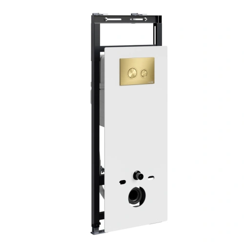 Инсталляция WasserKraft Salm 27TLT.010.ME.WH.MG01 для подвесного унитаза, с кнопкой от магазина Vanna-Vanna.ru!