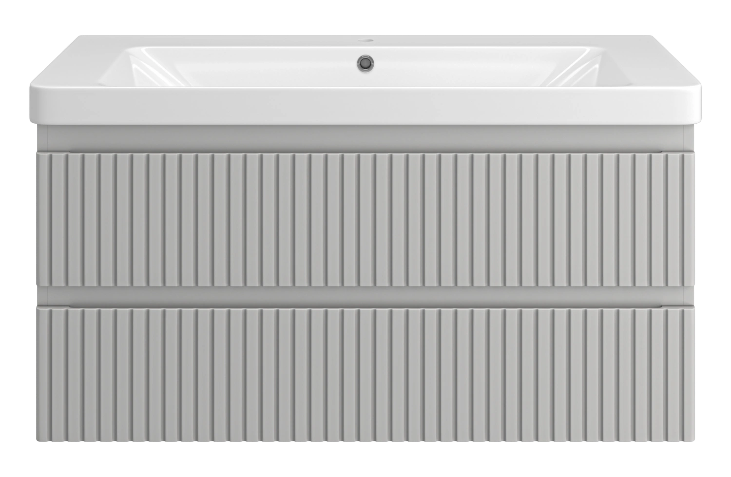 Тумба с раковиной Brevita Victory 105 подвесная, серый шелк от магазина Vanna-Vanna.ru!