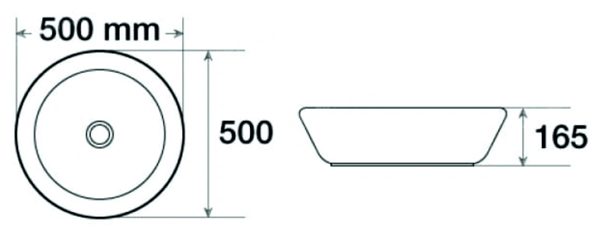 Раковина SantiLine SL-1064 накладная, белая от магазина Vanna-Vanna.ru!