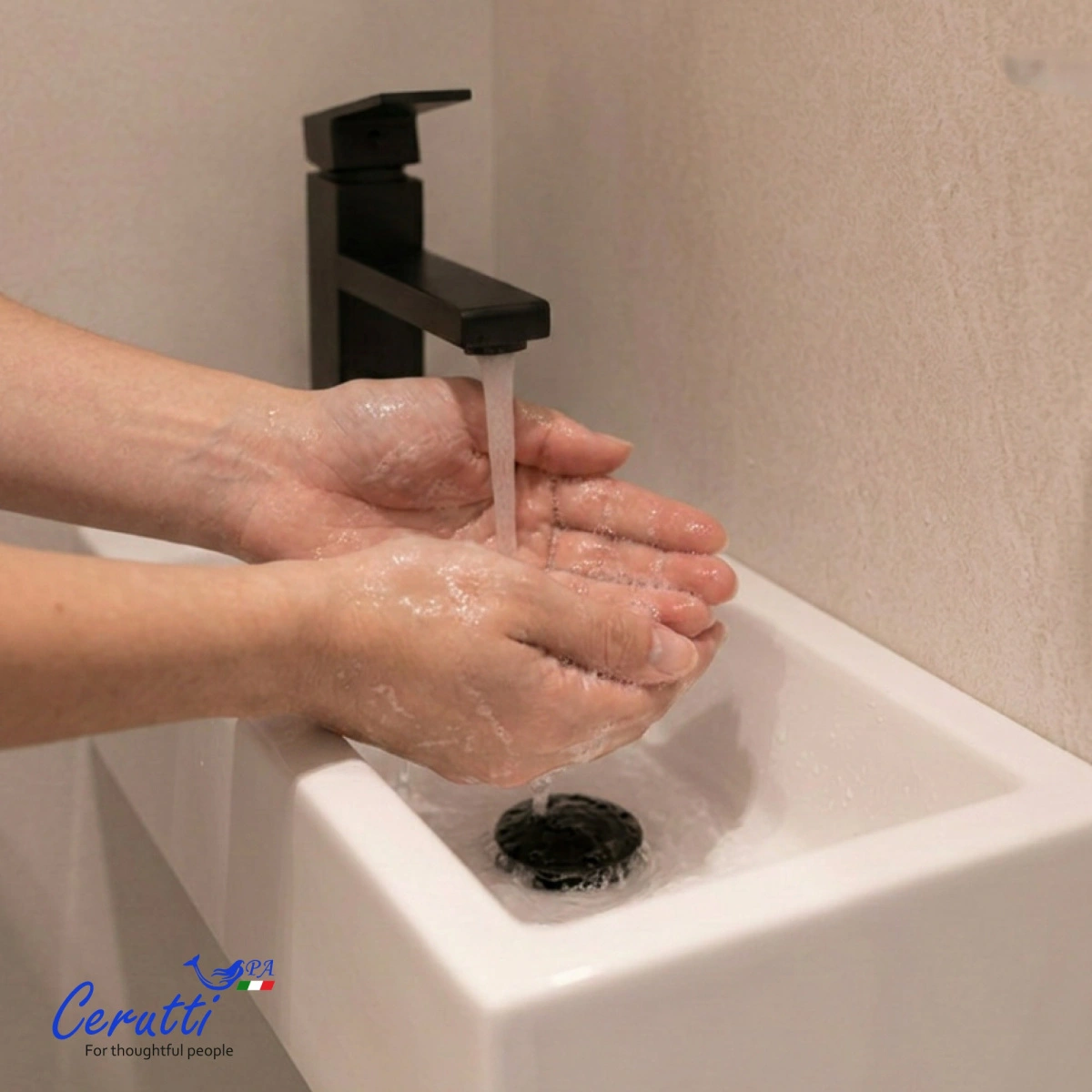 Раковина Ceruttispa CR4005R накладная, белая, прямоугольная, 500х260х140 L от магазина Vanna-Vanna.ru!