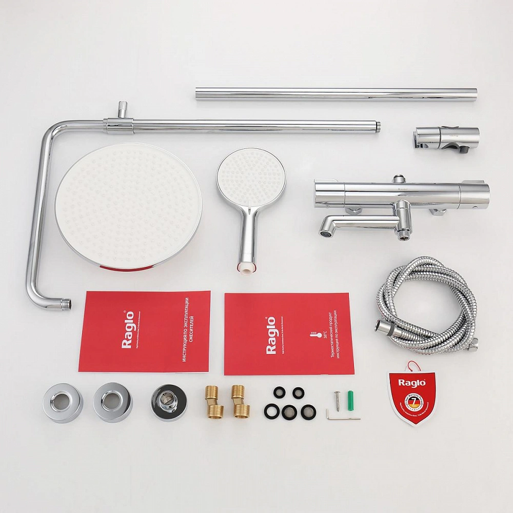 Душевая система с термостатом Raglo R20.26, хром от магазина Vanna-Vanna.ru!
