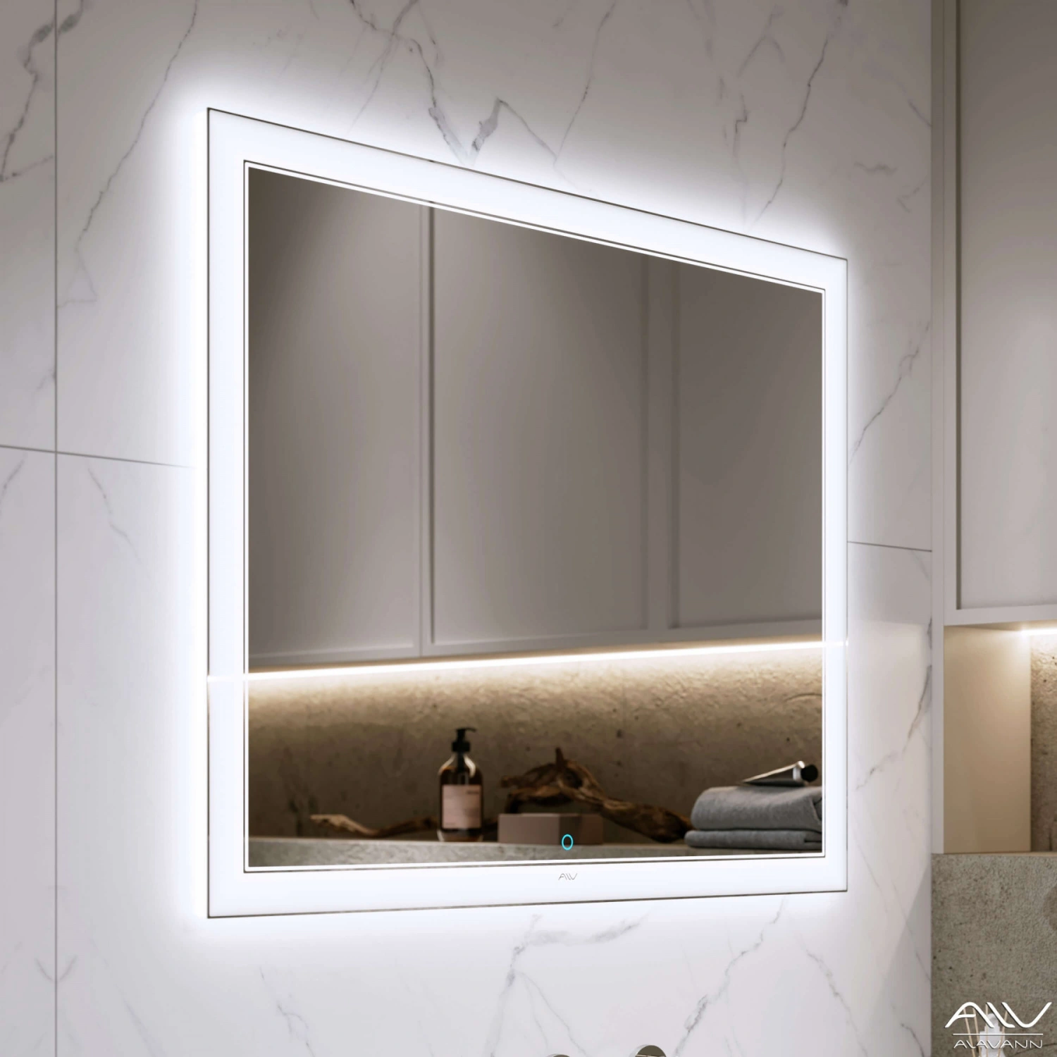 Зеркало Alavann Bella Lux 70 свет ИК выключатель от магазина Vanna-Vanna.ru!