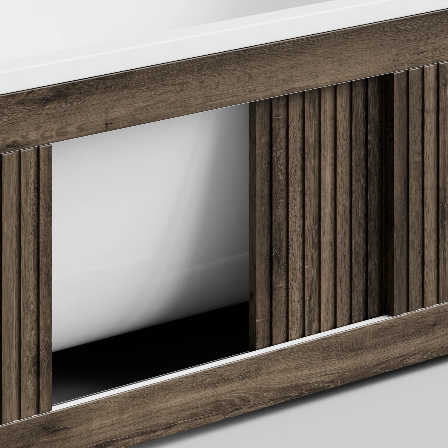 Экран под ванну Vod-ok Тач 180 раздвижной Дуб крымский коричневый от магазина Vanna-Vanna.ru!