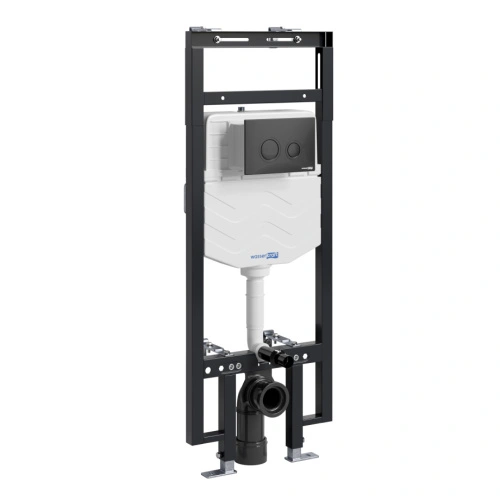 Инсталляция WasserKraft Dinkel 58TLT.010.ME.MB01 для подвесного унитаза, с кнопкой от магазина Vanna-Vanna.ru!