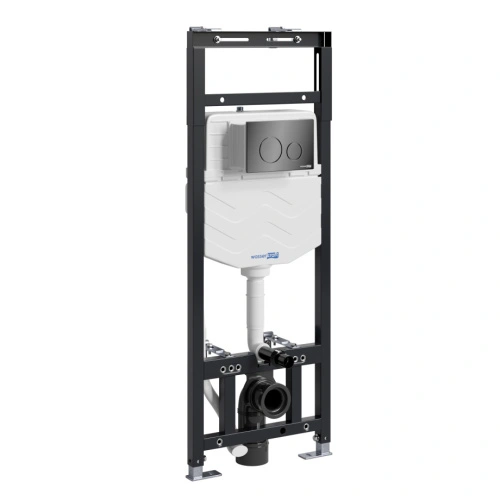 Инсталляция WasserKraft Alme 15TLT.010.ME.PB02 для подвесного унитаза, с кнопкой от магазина Vanna-Vanna.ru!