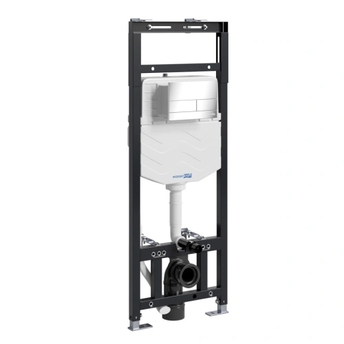 Инсталляция WasserKraft Alme 15TLT.010.ME.CH04 для подвесного унитаза, с кнопкой от магазина Vanna-Vanna.ru!
