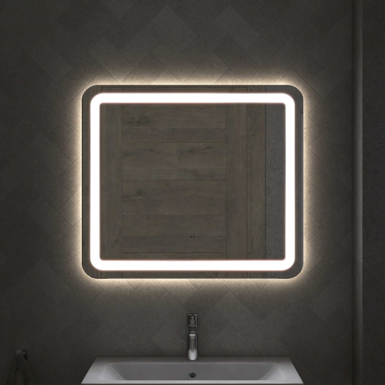 Зеркало Vigo Jess Classic 800 свет, сенсор от магазина Vanna-Vanna.ru!