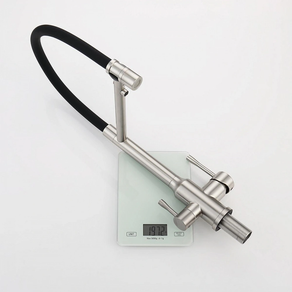 Смеситель для кухни с подключением фильтра Raglo R81.63.05, сатин от магазина Vanna-Vanna.ru!